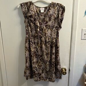 Brown OhBaby by Motherhood Maternity Blouse Size Medium Button Up